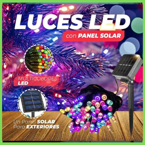 Luces de navidad con panel solar(20 MTS)🎄🌟