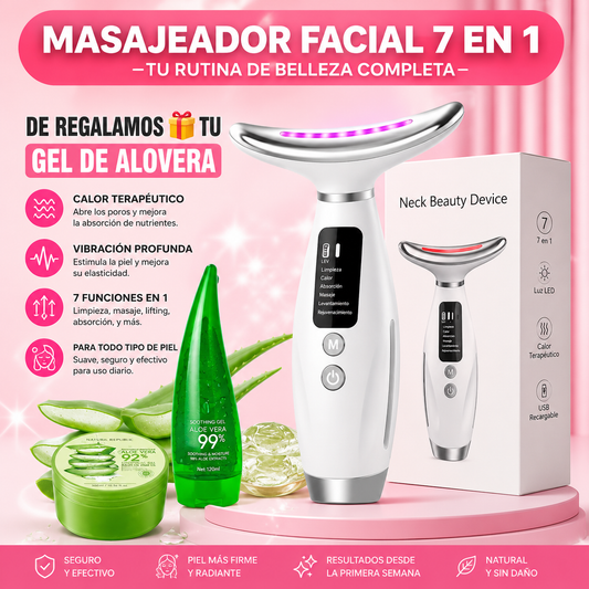 MASAJEADOR FACIAL 7 EN 1 PRO🌸