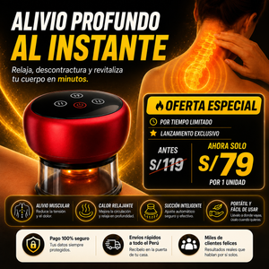 Masajeador de Ventosas Recargable USB Portátil ⭐️⭐️⭐️⭐️⭐️