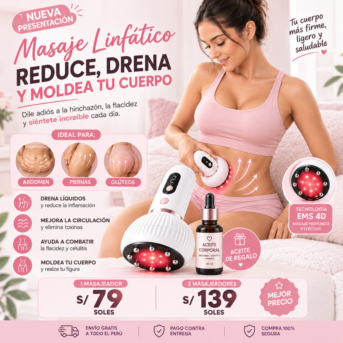 MASAJEADOR DE DRENAFE LINFATICO