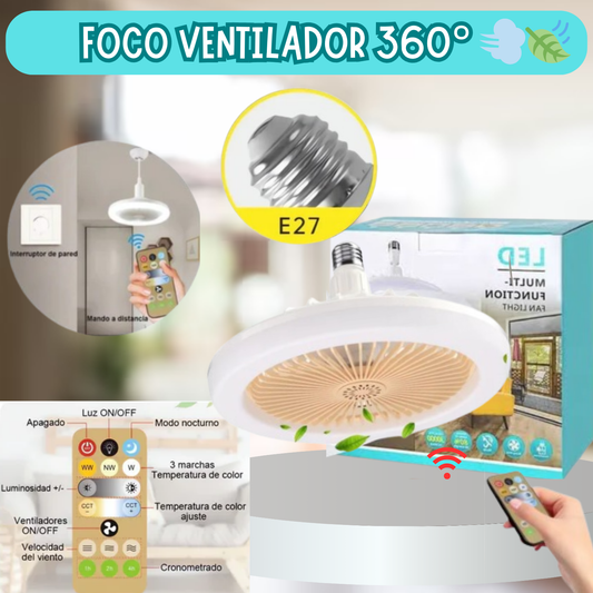 Foco Ventilador Led 360 °
