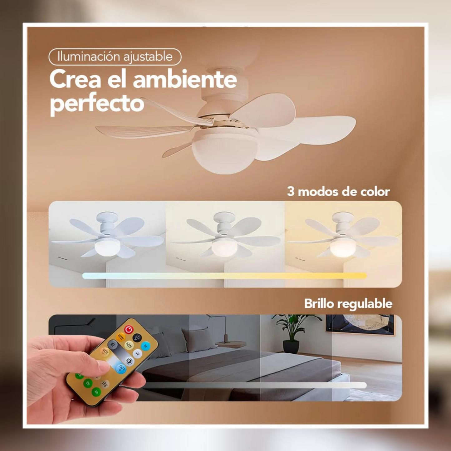 Foco Ventilador Led 360 °