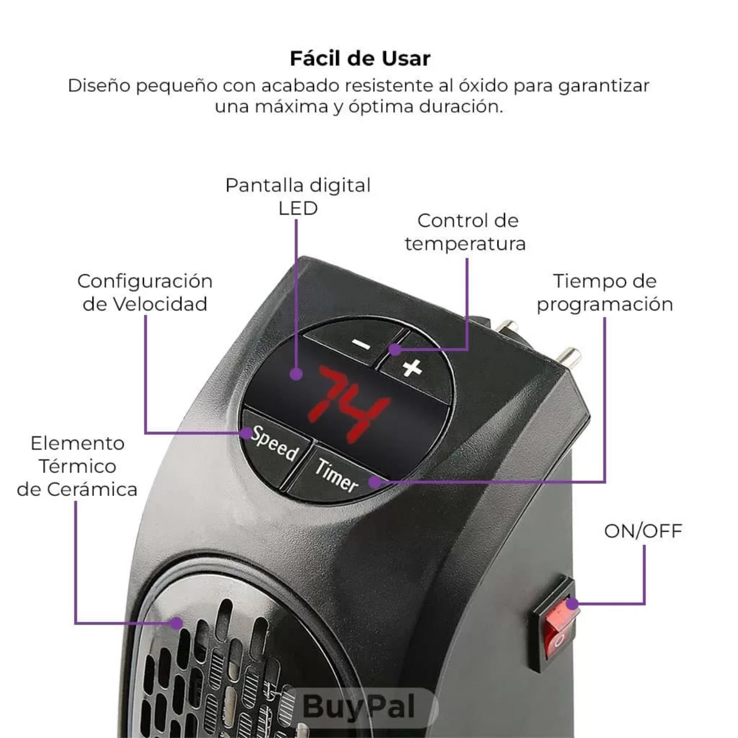 CALEFACTOR PORTÁTIL