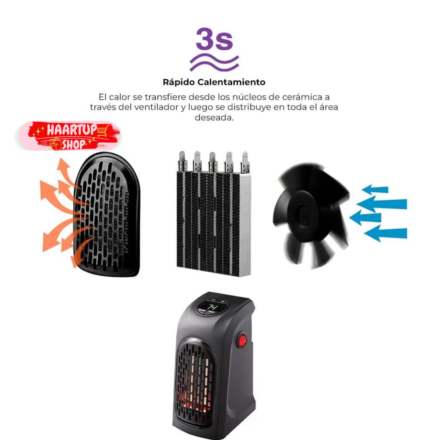 CALEFACTOR PORTÁTIL