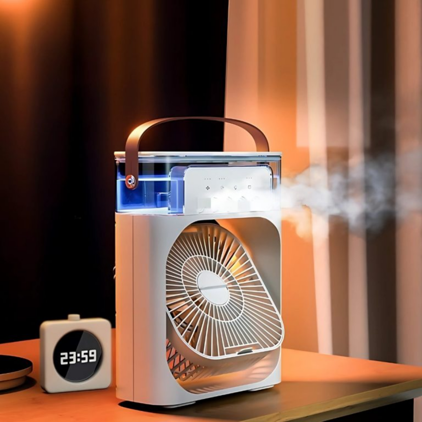 VENTILADOR HUMIFICADOR PORTÁTIL 3 EN 1🧊💨🍃